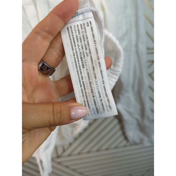 ABERCROMBIE & FITCH Women's White Cotton Sheer Button Up Long Sleeve Size S READ - Picture 5 of 6